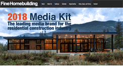 Desktop Screenshot of finehomebuildingmediakit.com