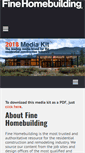 Mobile Screenshot of finehomebuildingmediakit.com